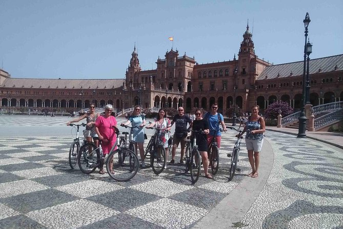 3-hour Guided Bike Tour along the Highlights of Seville - Plaza de España: the ceramic showpiece that turns into your best photo stop