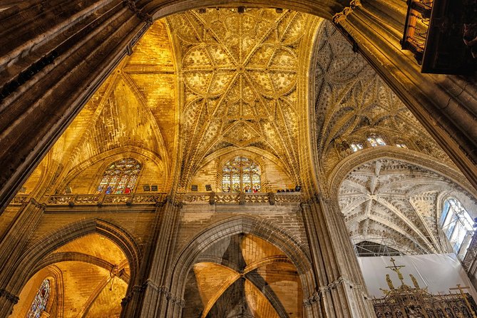 Alcazar and Cathedral & Giralda of Seville. Skip The Line! Includes access tickets - Giralda Tower: Ramps, Wind-in-Your-Face Views, Then Time to Stay