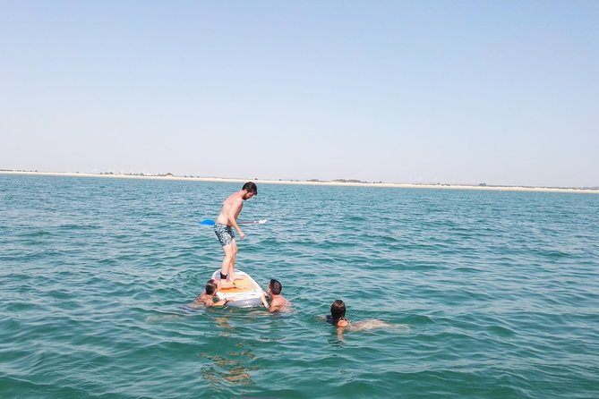 Boat and fishing trips in the Cadiz bay - The 4-hour itinerary: cruise, bridges, and your beach-anchored swim time