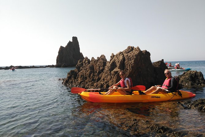 Cabo de Gata: Tour en kayak y snorkel full face + fotos incluidas - Full-face masks for snorkeling: easier on the face, safer in practice