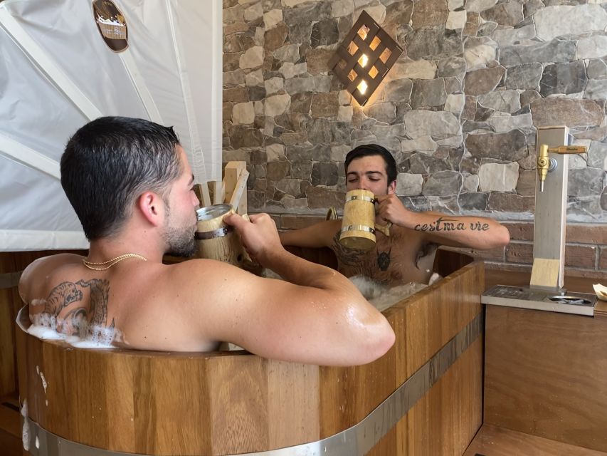 Cadiz: Beer Spa Entry Ticket with Beer and Local Snacks - Wooden barrel hot-bath beer Jacuzzi, plus cold beer and snacks