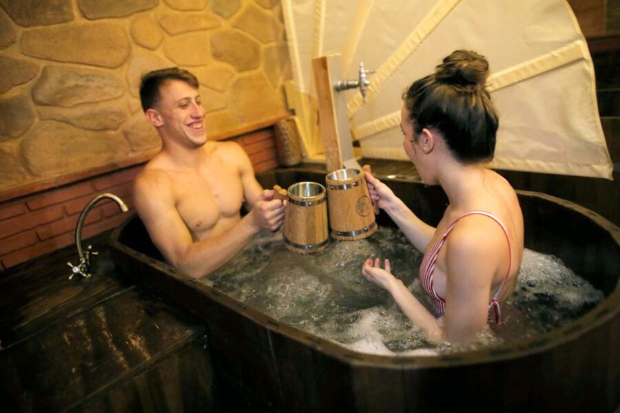 Cadiz: Beer Spa Entry Ticket with Beer and Local Snacks - Beer sauna and the barley bed finish, how the timing feels