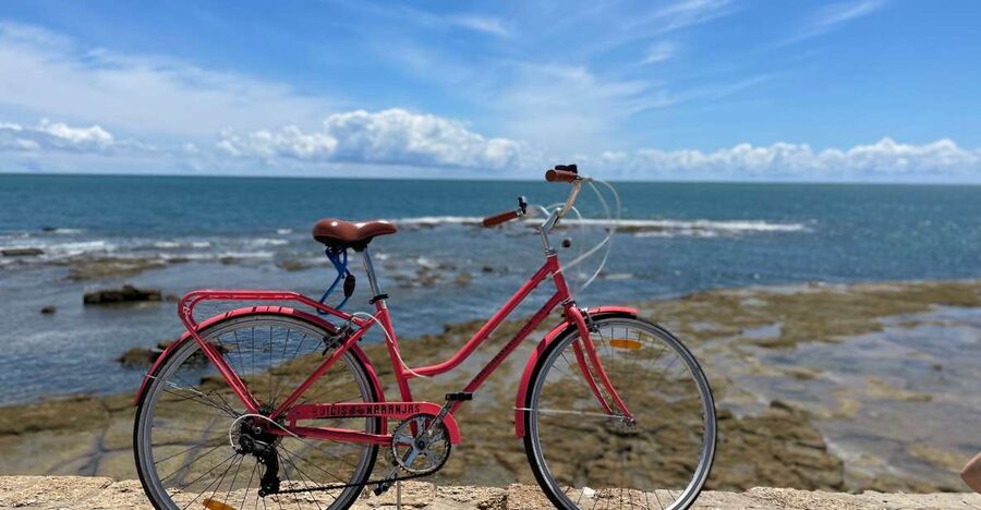 Cadiz: City Bike Tour - The Roman theater stop: a landmark you can actually picture