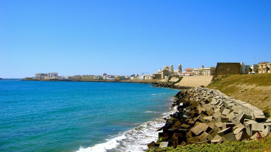 Cadiz: City Bike Tour - Medieval walls and gate details that feel personal at street level