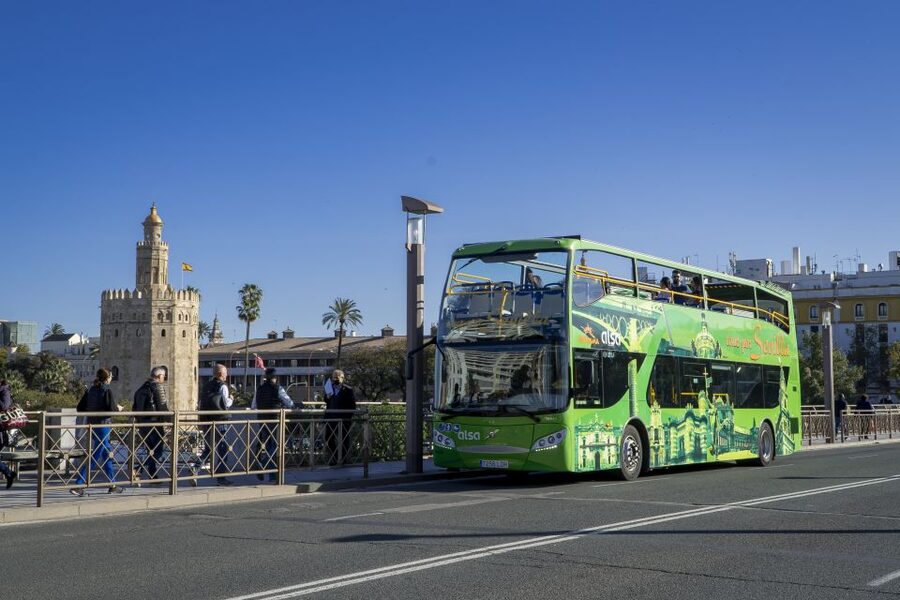 Combo: Hop on hop off + Flamenco Show & Walking tours - Triana Walking Tour at 13:00, Santa Cruz at 16:00