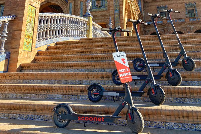 Electric Scooter Rental Seville - Cathedral first, then Torre de Oro by the river