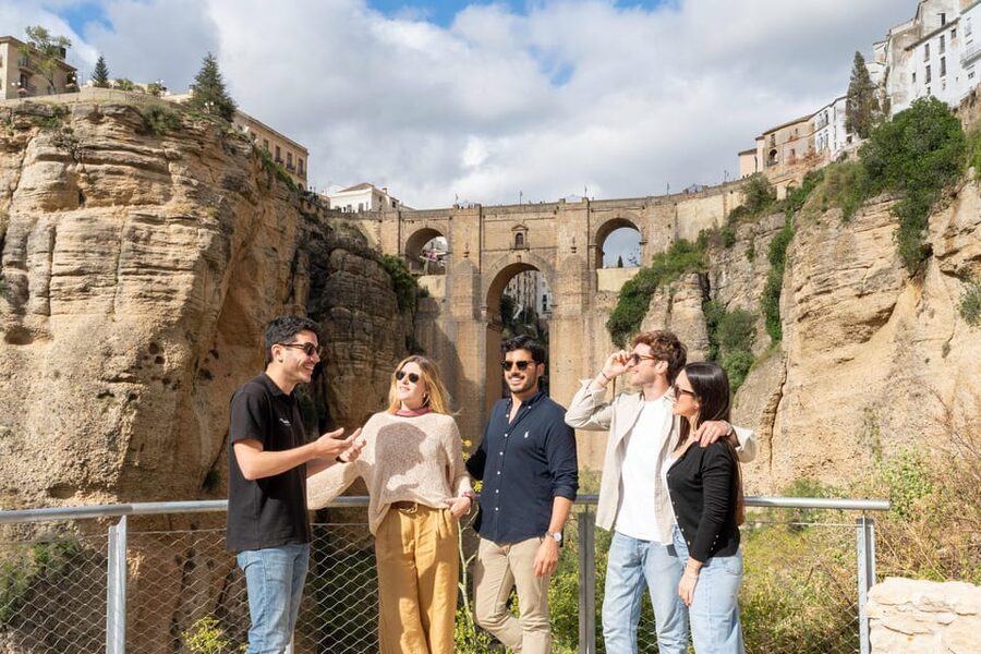 From Málaga: Ronda, White Village & Sevilla Day Trip - Ronda: Puente Nuevo, Alameda del Tajo, and the Gorges Moment