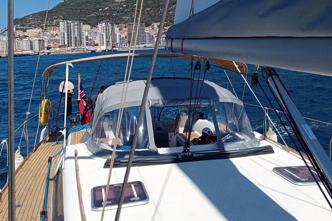 Half day charter on private sailing yacht in Gibraltar - The swim, snorkelling style stop, and paddle boarding time