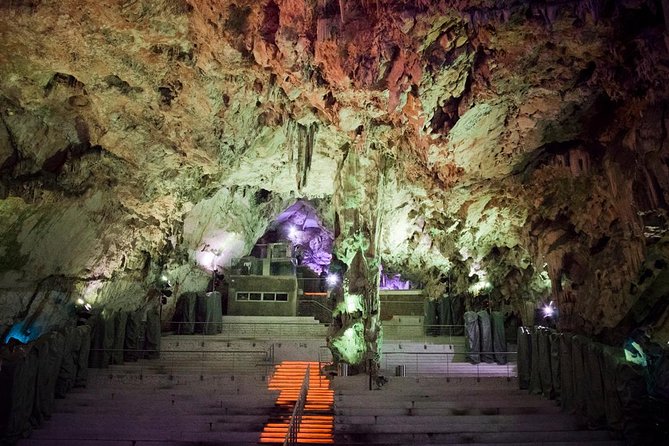 Historic Gibraltar Rock and St Michael's Cave Tour from Seville - St Michael’s Cave: limestone formations and the cave light-show vibe