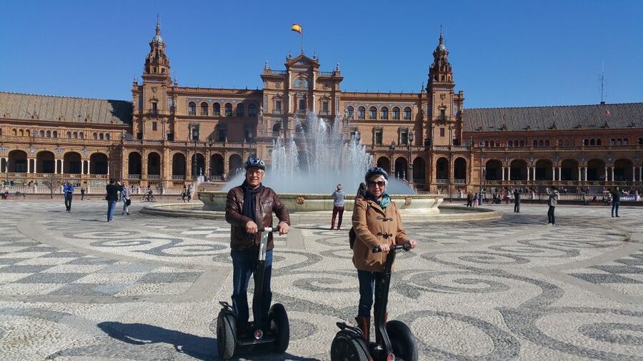 Seville: 1, 2 or 3 Hour Segway Tour - Entering Seville at C. Arjona, 8: helmets, hairnets, and quick practice