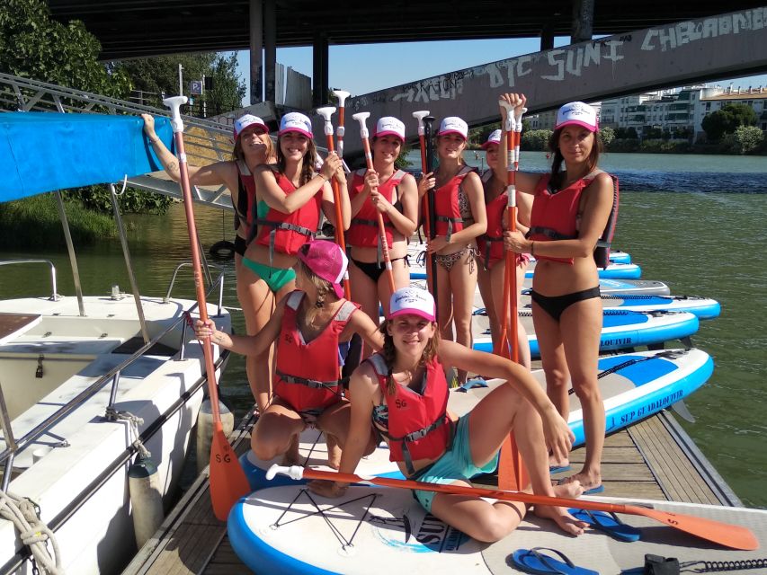 Seville: 2 Hour Paddle Surf Class - Triana Dock Break: Soda, Photos, and a Quick Dip Option