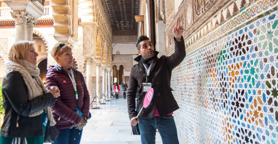 Seville: Alcázar and Cathedral Entry Ticket and Guided Tour - Alcázar first, where you see power and art in the same room
