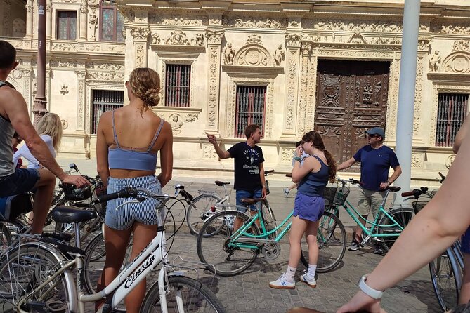 Seville Bike Tour (Private Tour) - Real Fábrica de Tabacos, Palacio de San Telmo, and Plaza de América