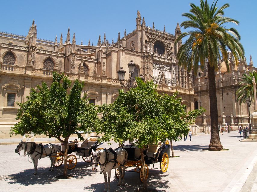 Seville: Cathedral & Giralda Guided Tour with Entry Tickets - Inside Seville Cathedral: Capilla Mayor, Columbus, and Scale