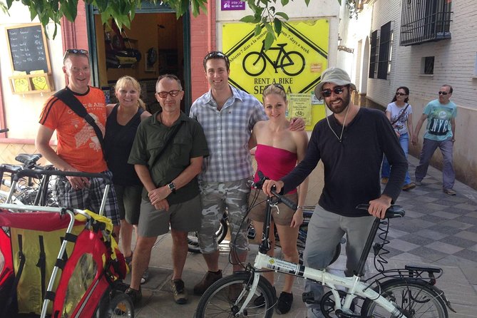 Seville City Bike Tour - Getting started at Plaza de Santa Cruz, right in the old town