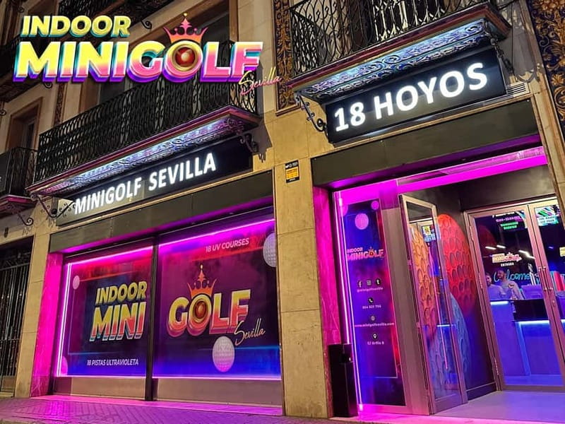 Seville: Indoor UV 18 hole Minigolf Experience - Where to find it near the Setas