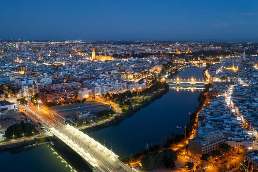 Seville Night Tour A Must See - Meeting at the Mercury fountain, then getting oriented fast
