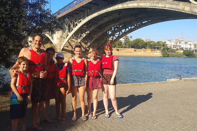 Seville Paddle Surf Sup in the Guadalquivir River - Spotting the bullring from the Guadalquivir