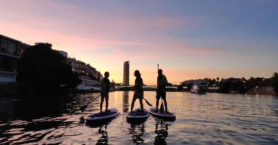Seville: Sunset and Evening Paddle Boarding Tour - Safety Briefing in Triana: Easy Rules, Calm Confidence