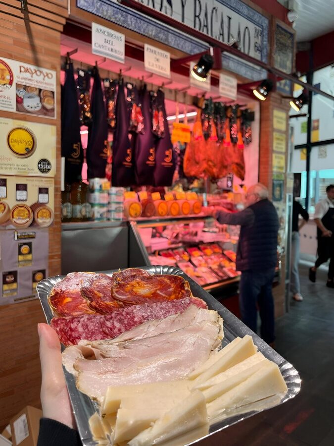 Triana Market Tapas Tour - Iberian cured meats and the acorn-fed ham payoff